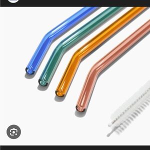 Khen Glass Straw Set with Cleaner Brush